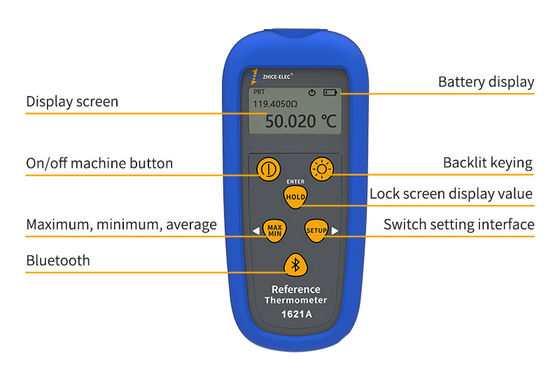 Personalisierte Unterstützung Industriehandheld Temperaturthermometer mit LCD-Digitalbildschirm