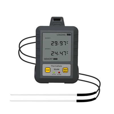 ODM-Unterstützung Nahrungsmittel Medizin Lagerung Kühlschrank Temperaturmonitor Dual Channel RTD Platin Resistenz Datalogger