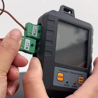 Steuerung Hochpräzisions-K-Typ-270-1372-Grad-elektronische digitale Doppelkanal-Temperaturprüfung
