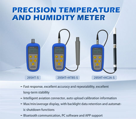 295HT HC2A-S Handheld-Digitaltemperatur- und Luftfeuchtigkeitsmesser mit Sensor
