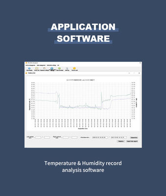 97*72*31mm Industrie-LCD-Display Wireless Echtzeit-Temperatur- und Luftfeuchtigkeitsdatalogger mit WIFI
