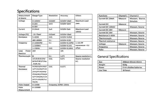 LCD-Display, Multifunktions-Thermokopf-Temperaturkalibrator zur Signalverarbeitung