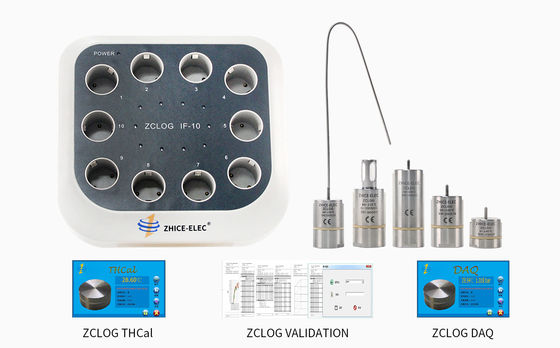 Hochgenauer drahtloser Drucktemperaturdatalogger Zhice-elec ZC02TPS mit Adapter