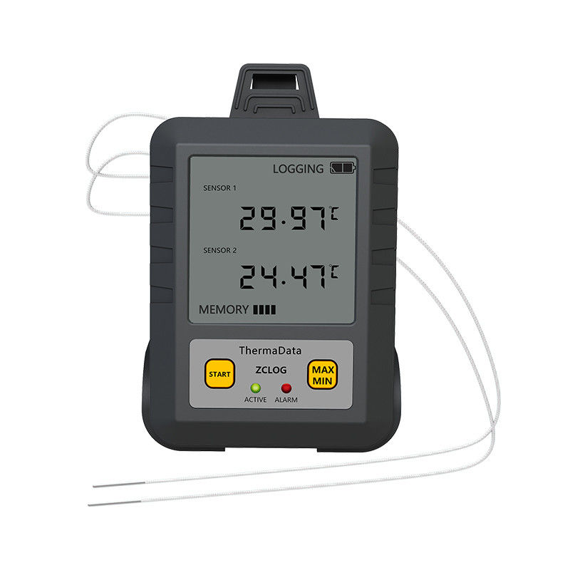 Industrie-Doppelkanal-Thermoelement-Datenlogger des Typs K - 100-1372 C Grad 97*72*31mm